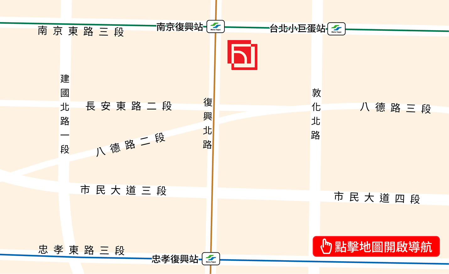Linguitronics-Taipei-Map_TC：點擊地圖開啟導航